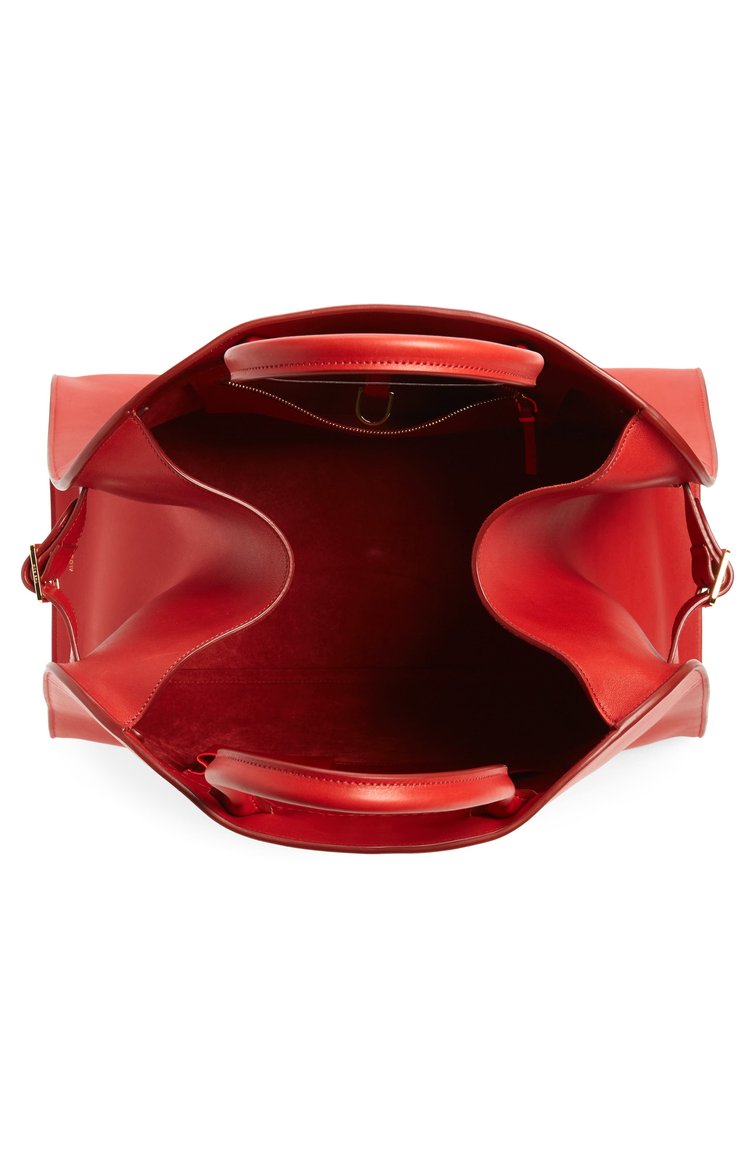 The Row Margaux 17 Leather Bag, Alternate, color, 