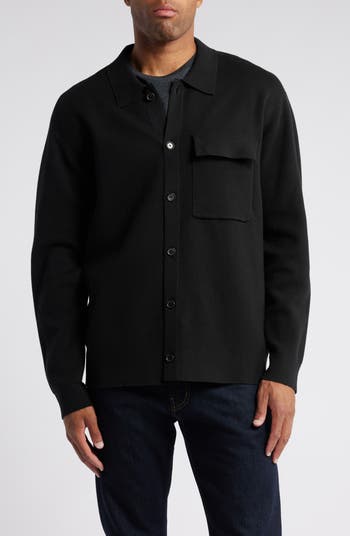Delwino Knit Cotton Button-Up Shirt