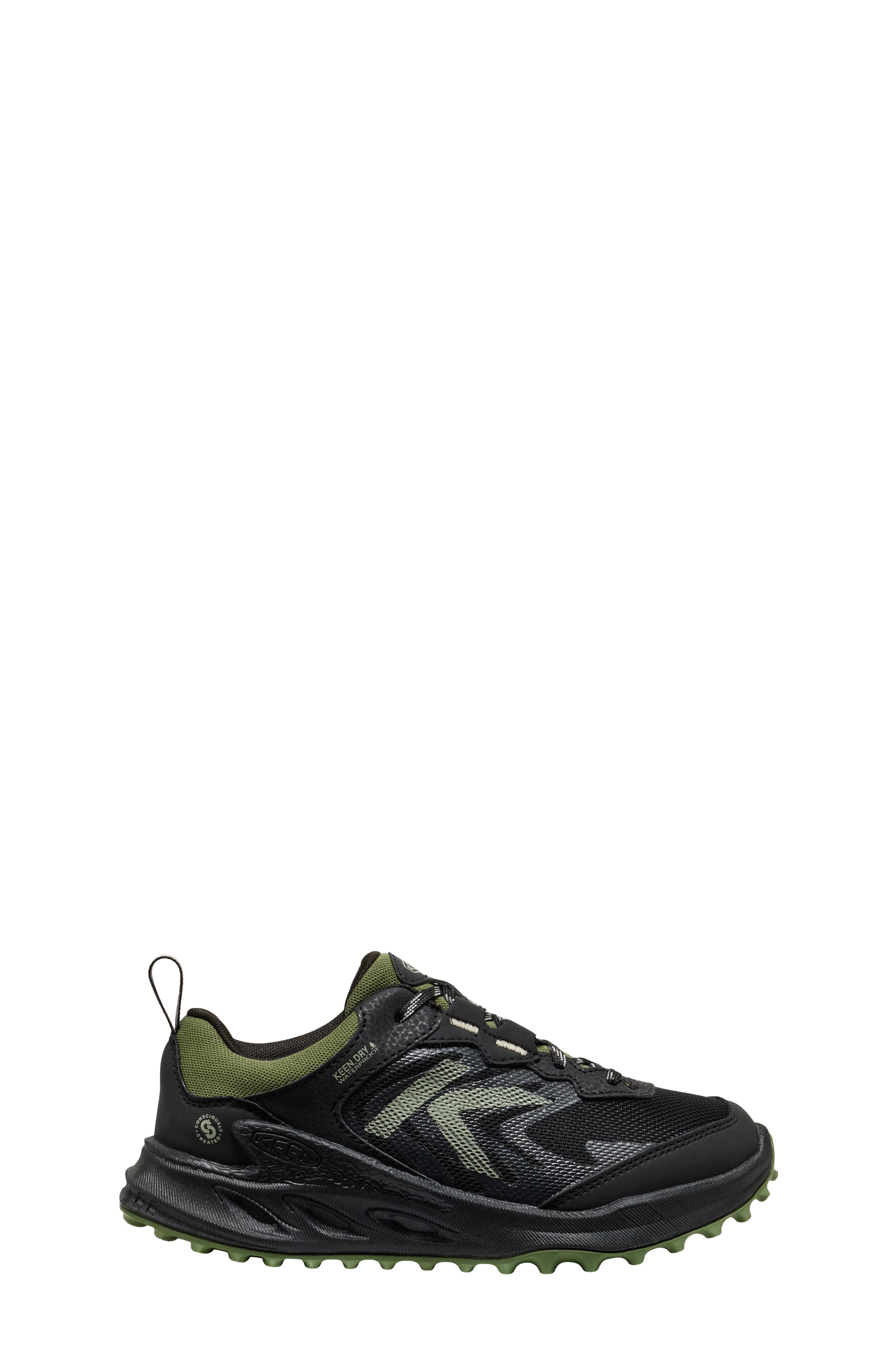 KEEN Kids' Zionic Waterproof Sneaker, Alternate, color, Black/ Bronze Green