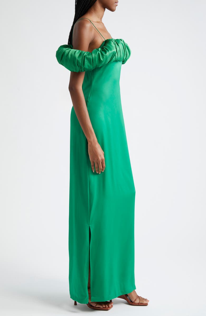 ORIRE Amella Cold Shoulder Column Gown, Alternate, color, Green