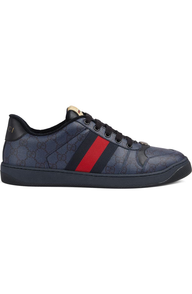 Gucci Screener Sneaker, Alternate, color, Blue-Dark Blue