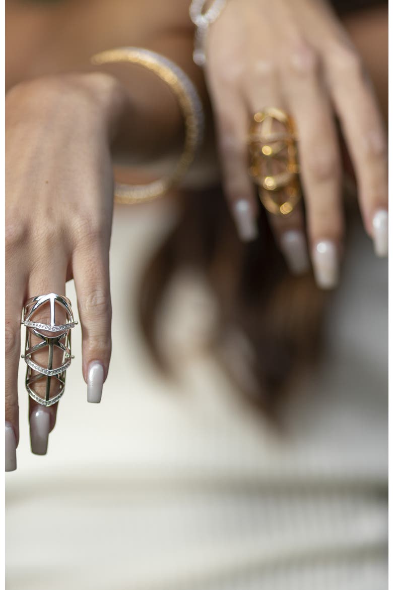 Hula Middle Ring, Alternate, color, Sterling Silver