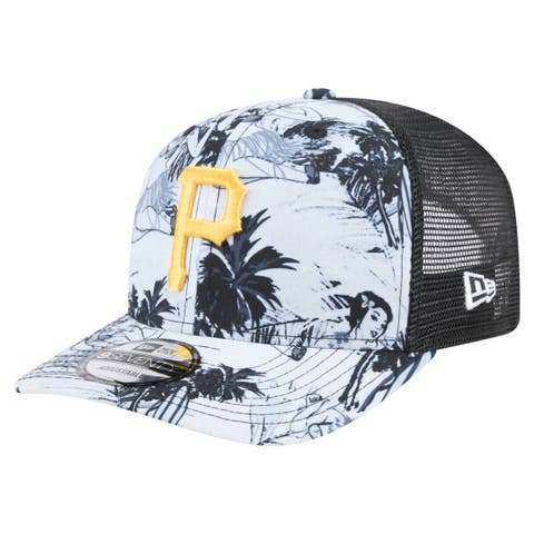 Men's New Era Black Pittsburgh Pirates Hula Trucker 9SEVENTY Adjustable Hat