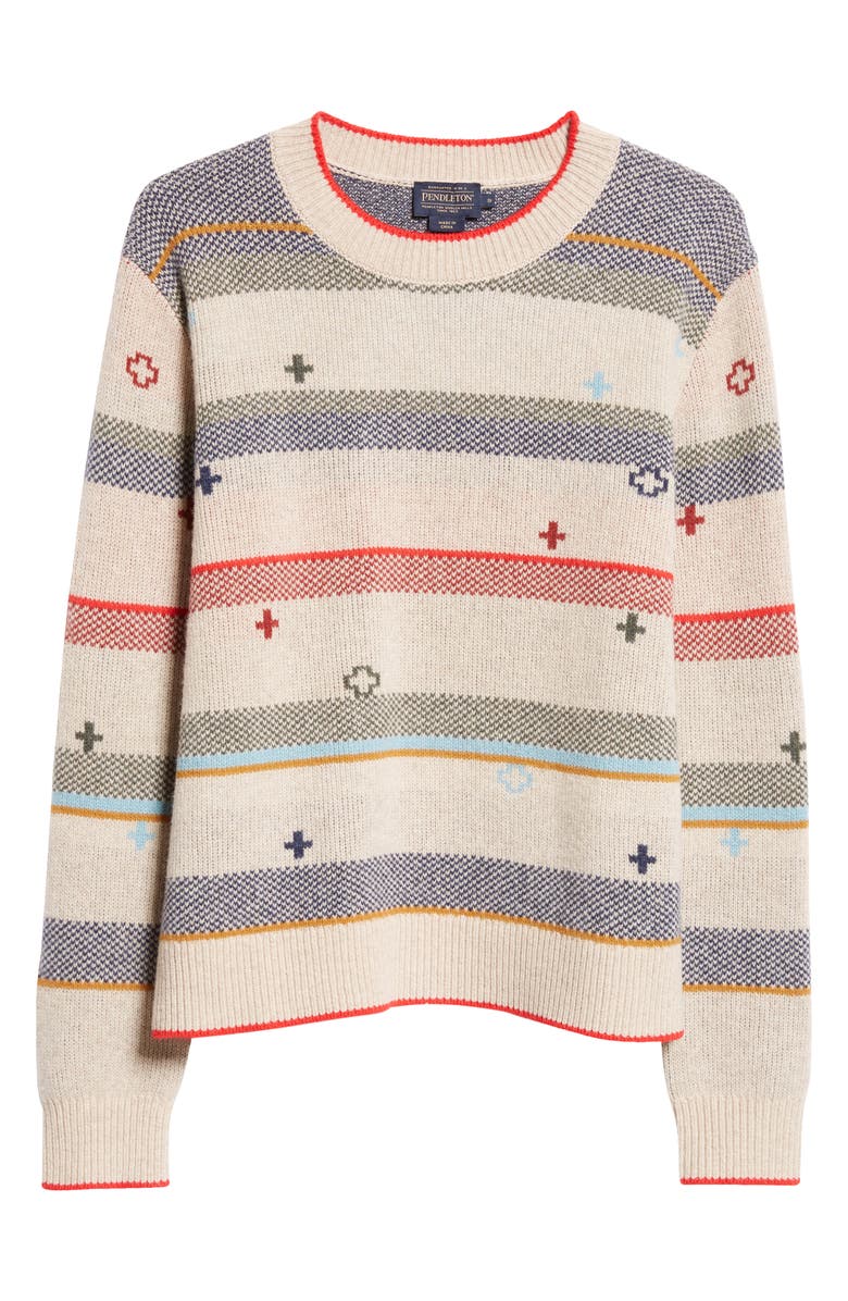 Pendleton Graphic Merino Wool Sweater, Alternate, color, 