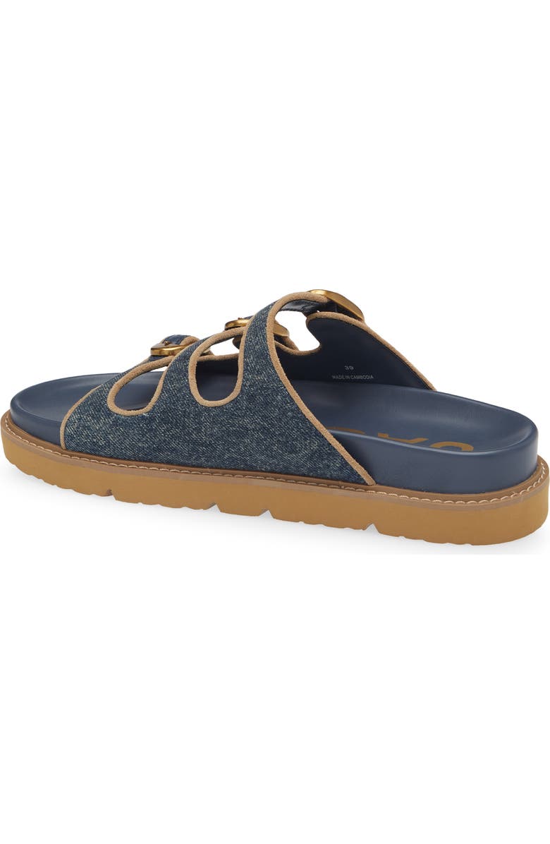 Marc Jacobs The Kiki Denim Slide Sandal, Alternate, color, Dark Wash Indigo