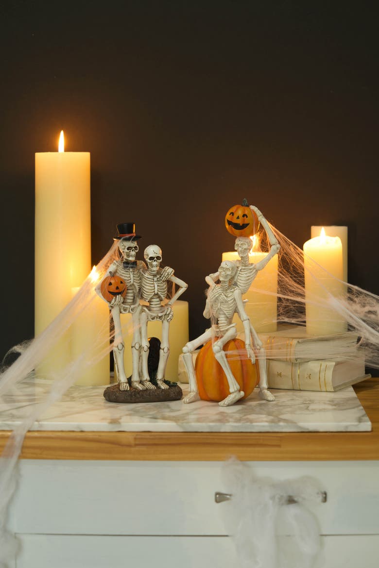 Skeleton Pals Figurine, Alternate, color, Orange