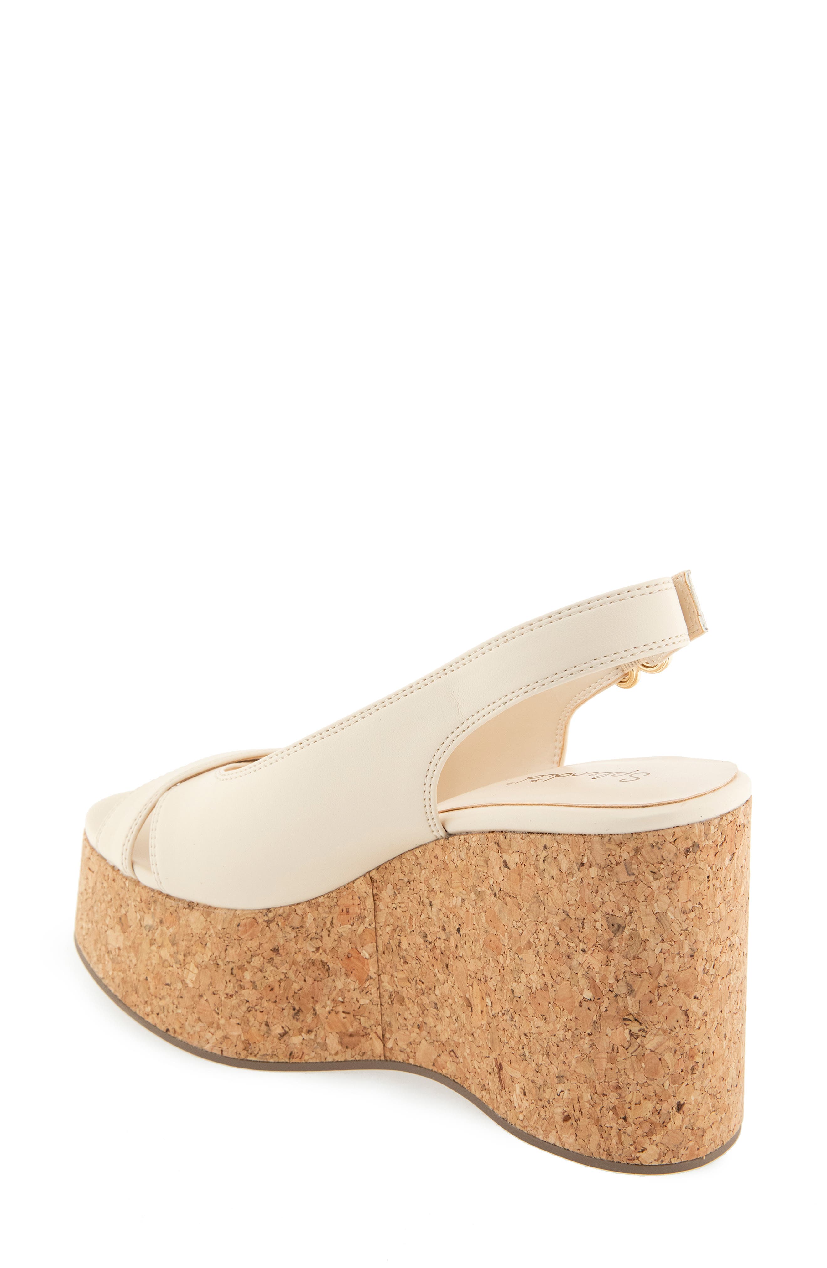 Splendid Mellow Platform Wedge Sandal, Alternate, color, Oat