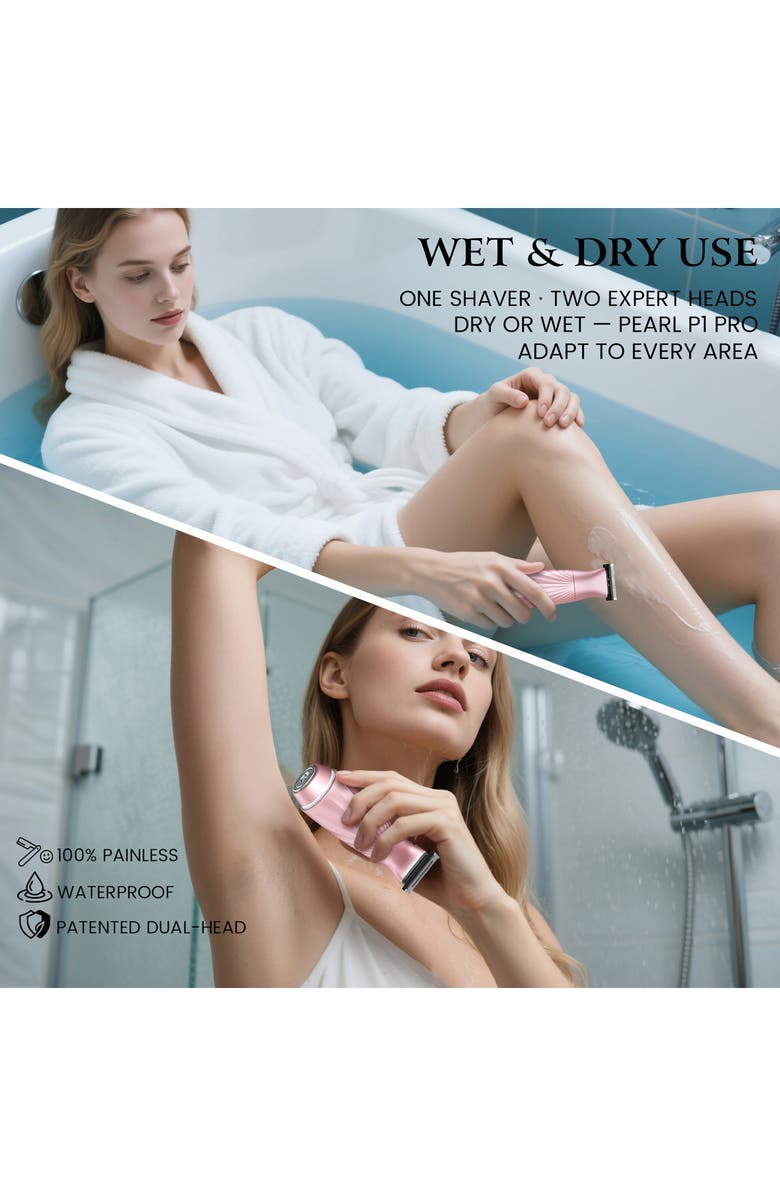 LILA BY AKUNBEM Pearl P1 Pro 2-in-1 Bikini Trimmer & Shaver, Alternate, color, 