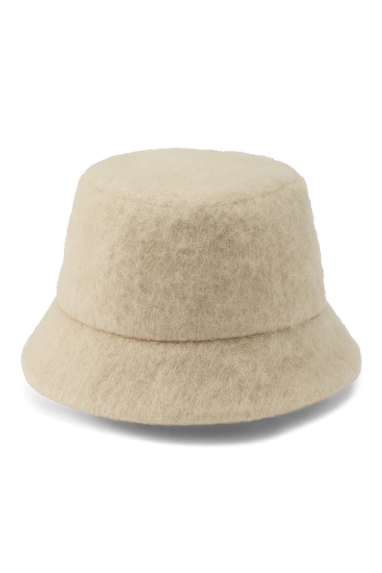 Rita Wool Blend Bucket Hat, Alternate, color, WHEAT