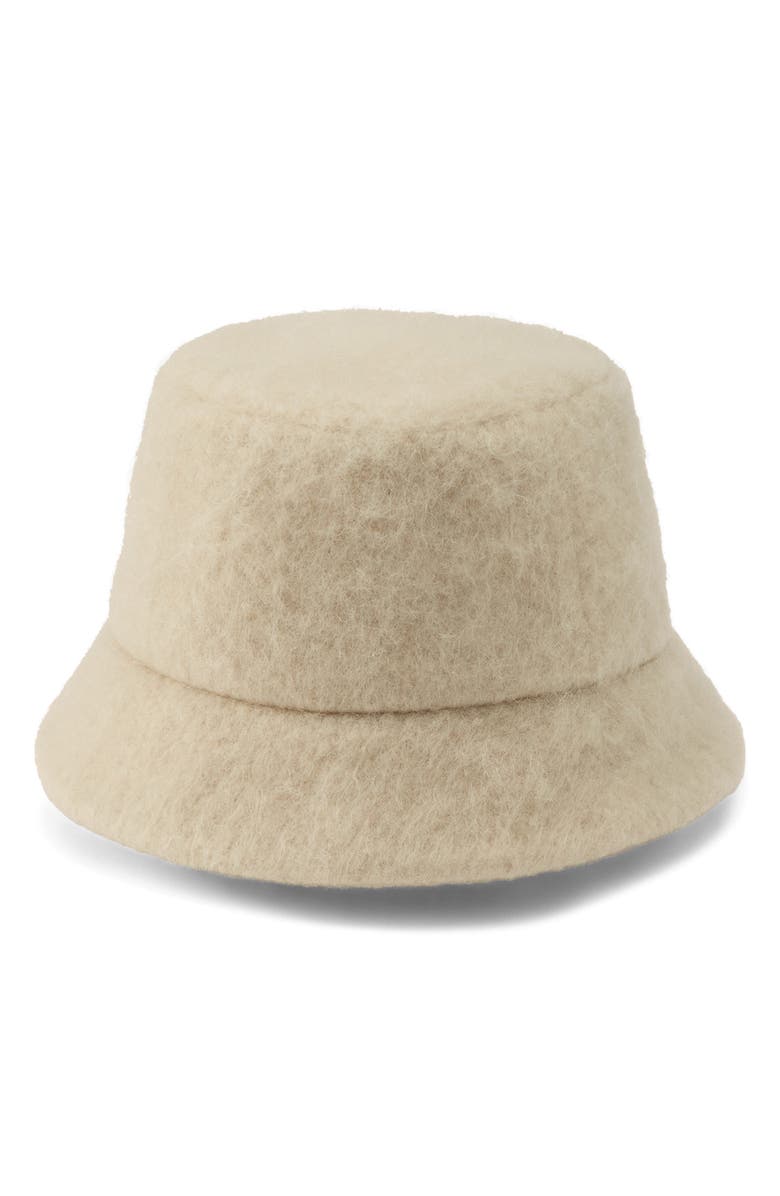 Helen Kaminski Rita Wool Blend Bucket Hat, Alternate, color, Wheat