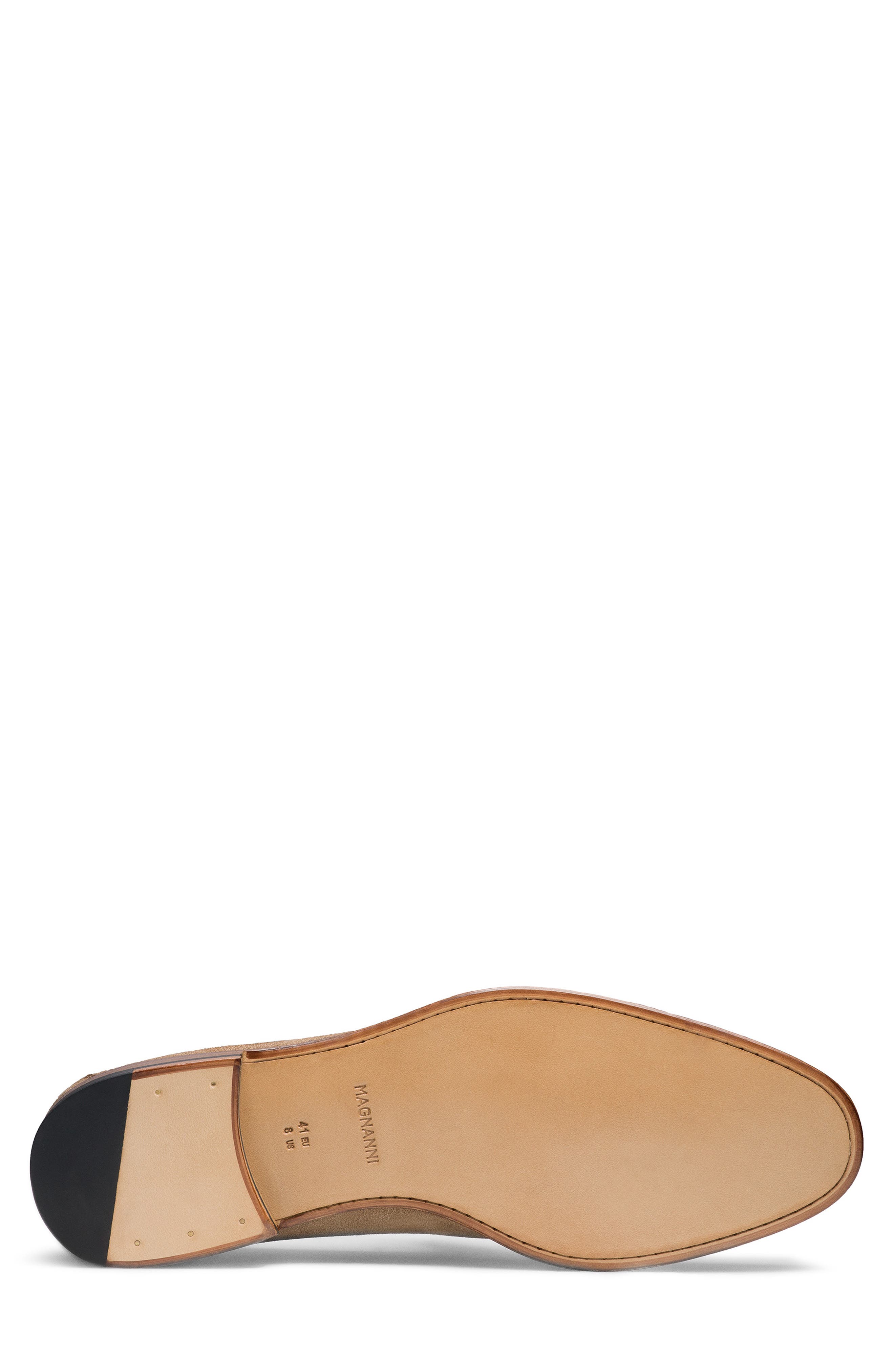 Silvano Buckle Suede Loafer, Alternate, color, TAUPE