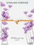 Sterling Forever Birth Flower Bracelet