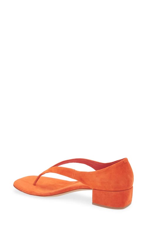 Jeffrey Campbell Emelie Kitten Heel Sandal In Orange Suede