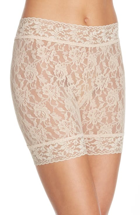 Sheer Signature Lace Bike Shorts