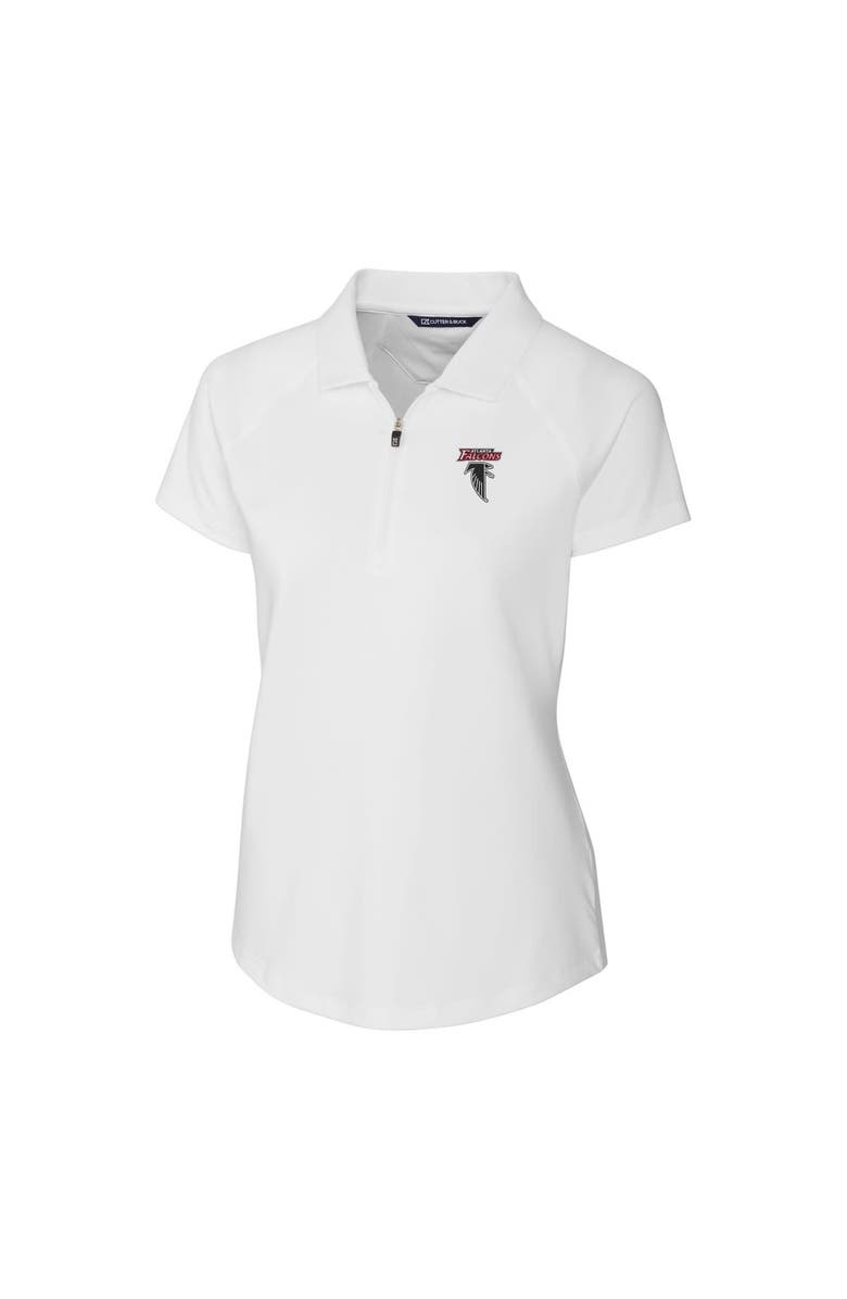 Cutter & Buck Women's Cutter & Buck White Atlanta Falcons Throwback Logo Forge DryTec Stretch Polo, Alternate, color, 