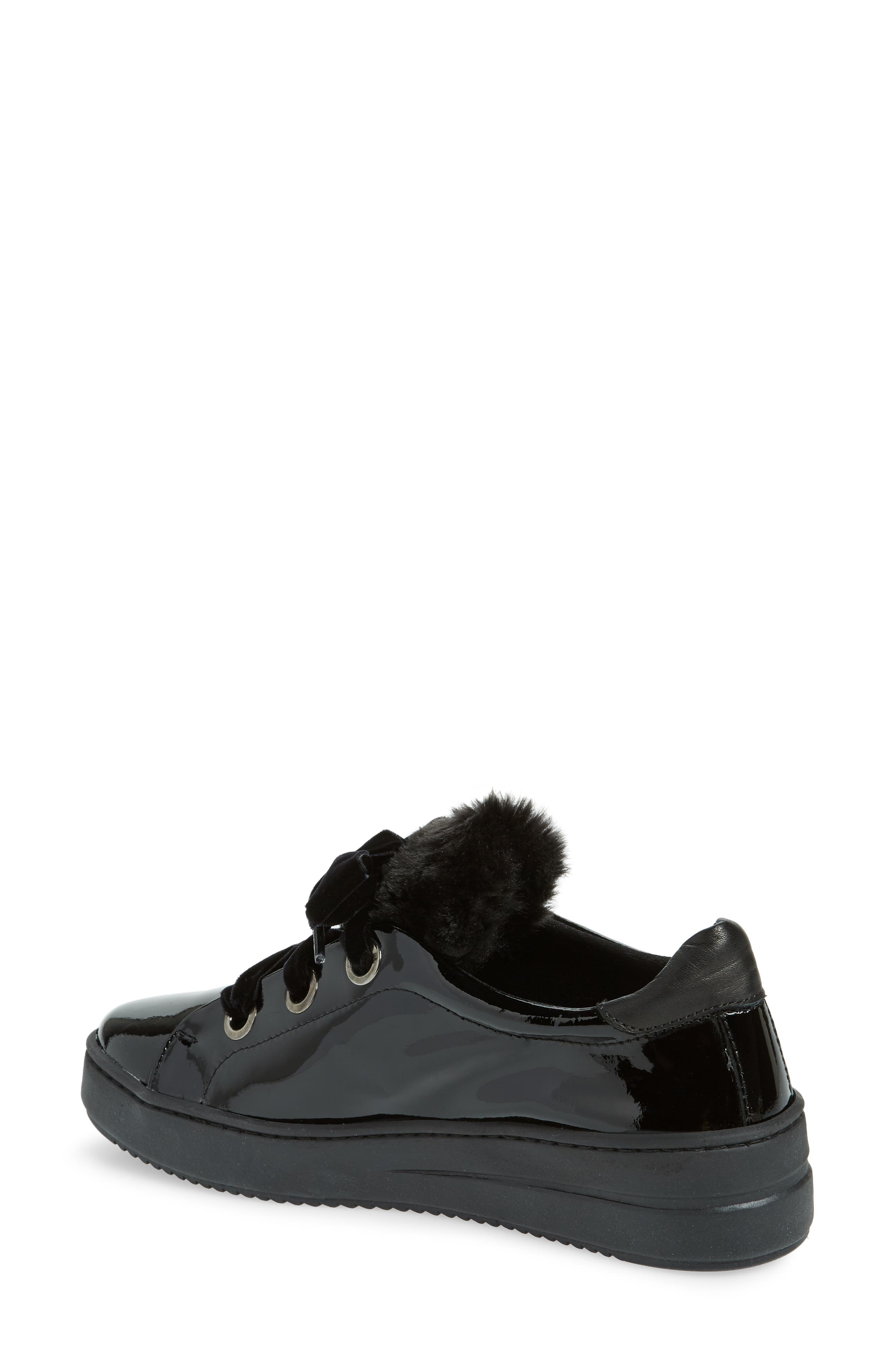 The FLEXX Groove Faux-Shearling Trim Sneaker, Alternate, color, 