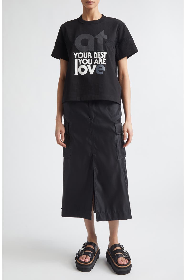 At Your Best, You Are Love Graphic T-Shirt, Alternate, color, BLACK