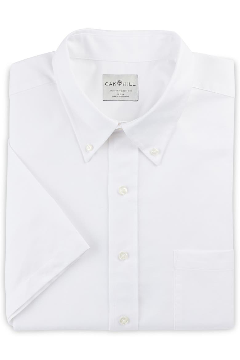 Pinpoint Dress Shirt, Main, color, WHITE