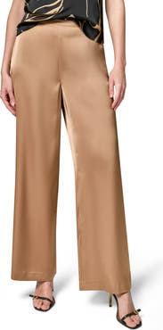 Donna Karan New York Wide Leg Satin Pants