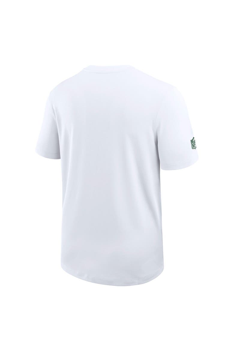 Men's Nike White New York Jets Sideline UV Performance Coach Shirt, Alternate, color, White