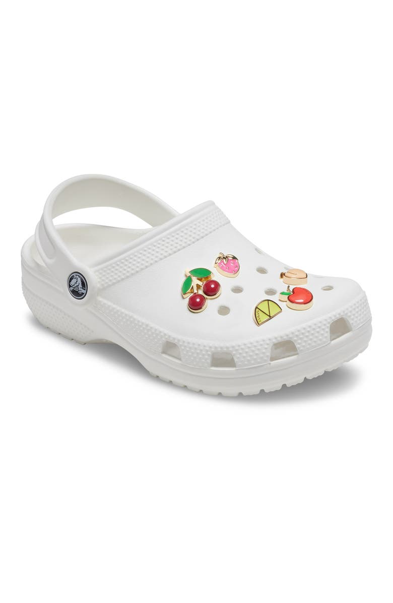 CROCS 5-Pack Elevated Fruits Jibbitz Shoe Charms, Alternate, color, White