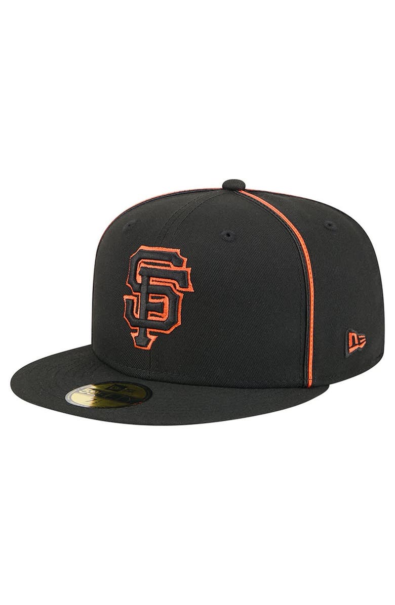 New Era Men's New Era Black San Francisco Giants Soutache 59FIFTY Fitted Hat, Main, color, Black