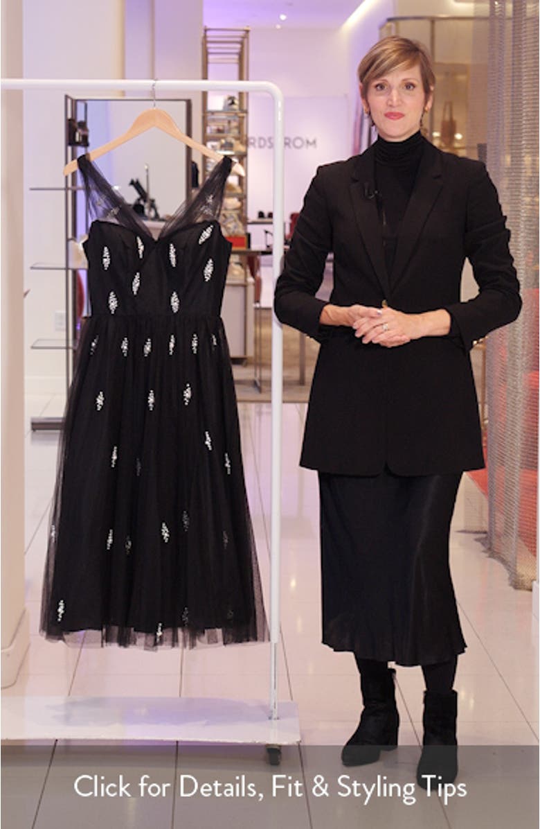 Embellished Tulle Cocktail Dress, sales video thumbnail