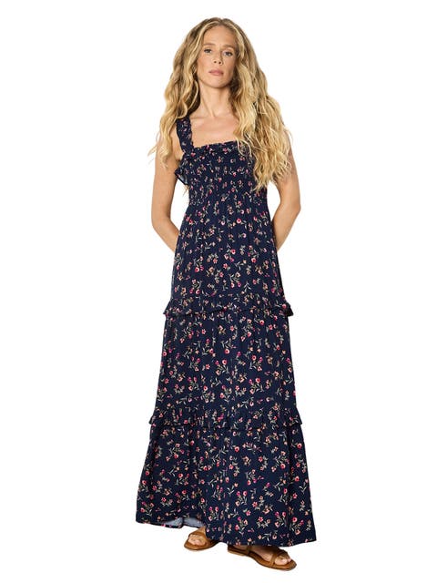 Ditsy Floral Smock Maxi Dress