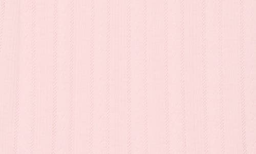 Abound Pretty Pointelle Shortie Pajamas In Pink Balm