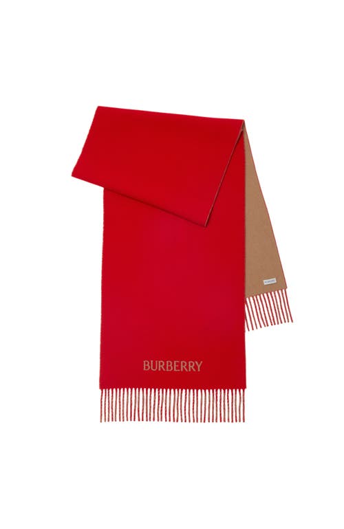 BURBERRY BURBERRY REVERSIBLE EKD CASHMERE SCARF 