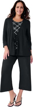 Jessica London 2-In-1 Layered Tunic