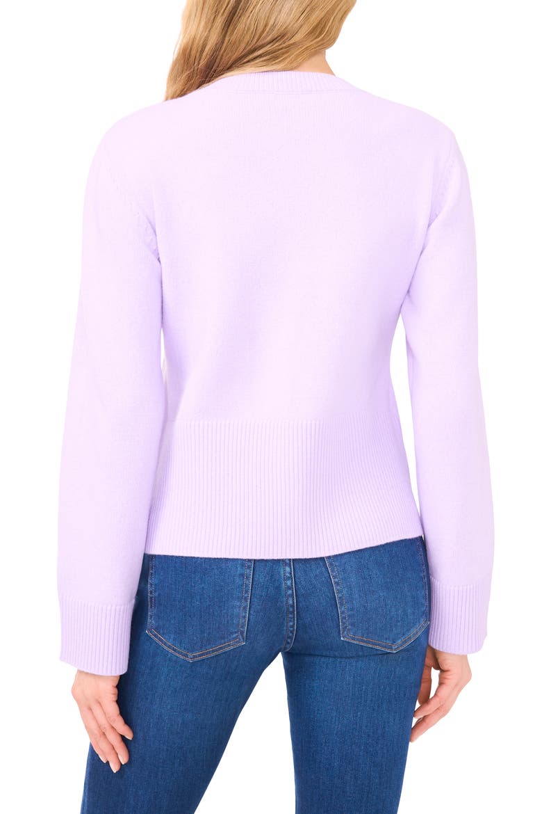 Della Fitted Cardigan, Alternate, color, PERIWINKLE
