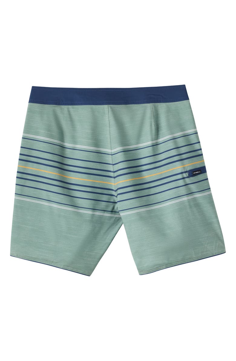 O'Neill Kids' Hyperfreak Heat Stripe Swim Trunks, Alternate, color, Sage