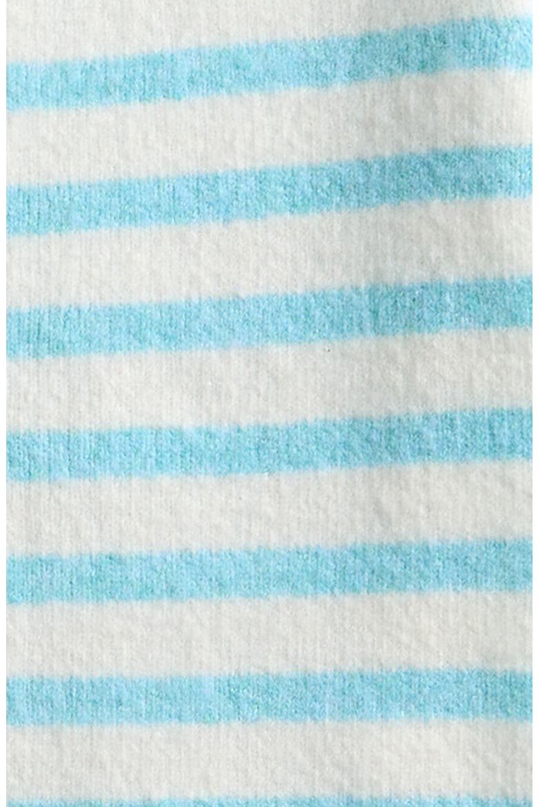 Kids' Striped Crewneck Cardigan, Alternate, color, BLUE IVORY STRIPE