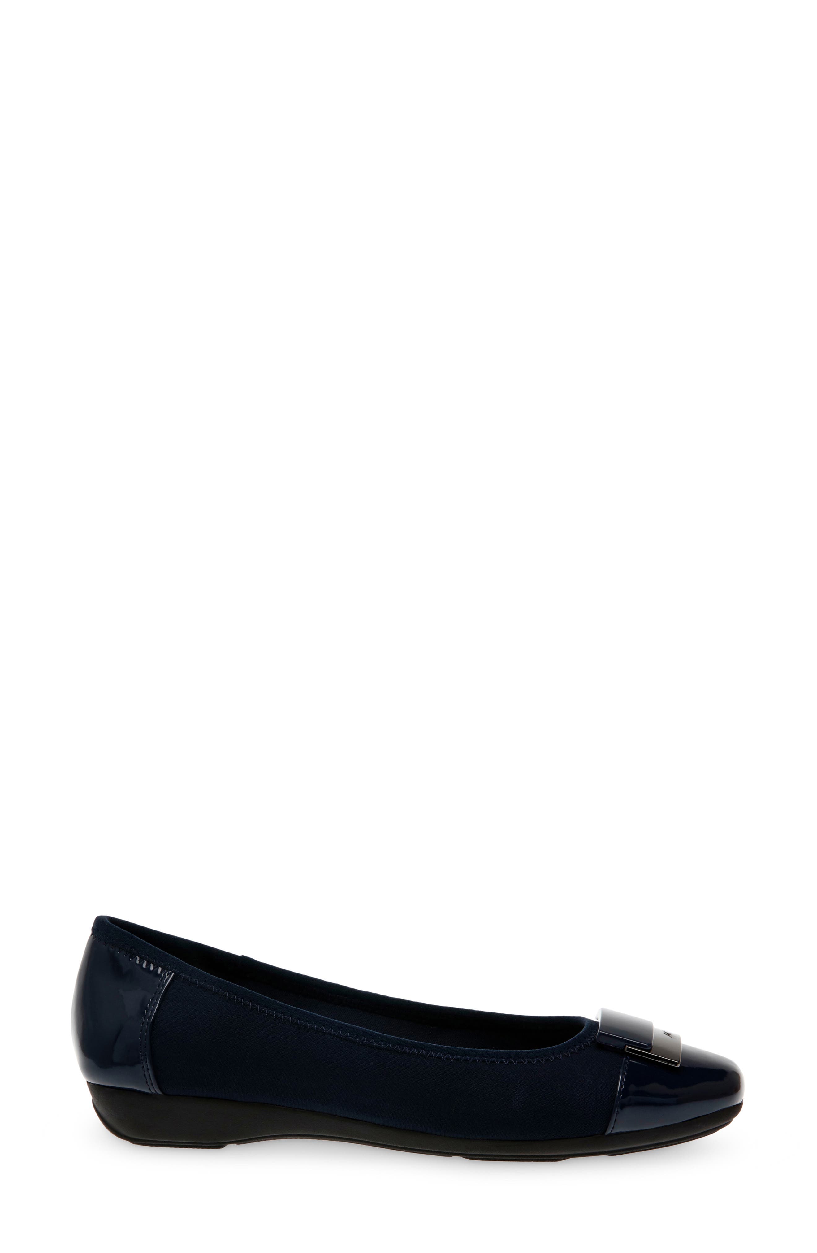 Akuna Cap Toe Flat, Alternate, color, NAVY