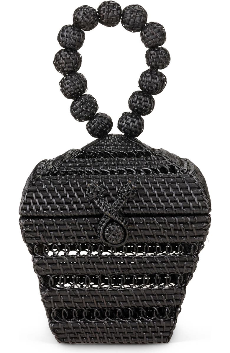 Cult Gaia Suri Rattan Top Handle Bag, Main, color,