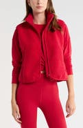 Zella Summit Faux Shearling Hybrid Vest