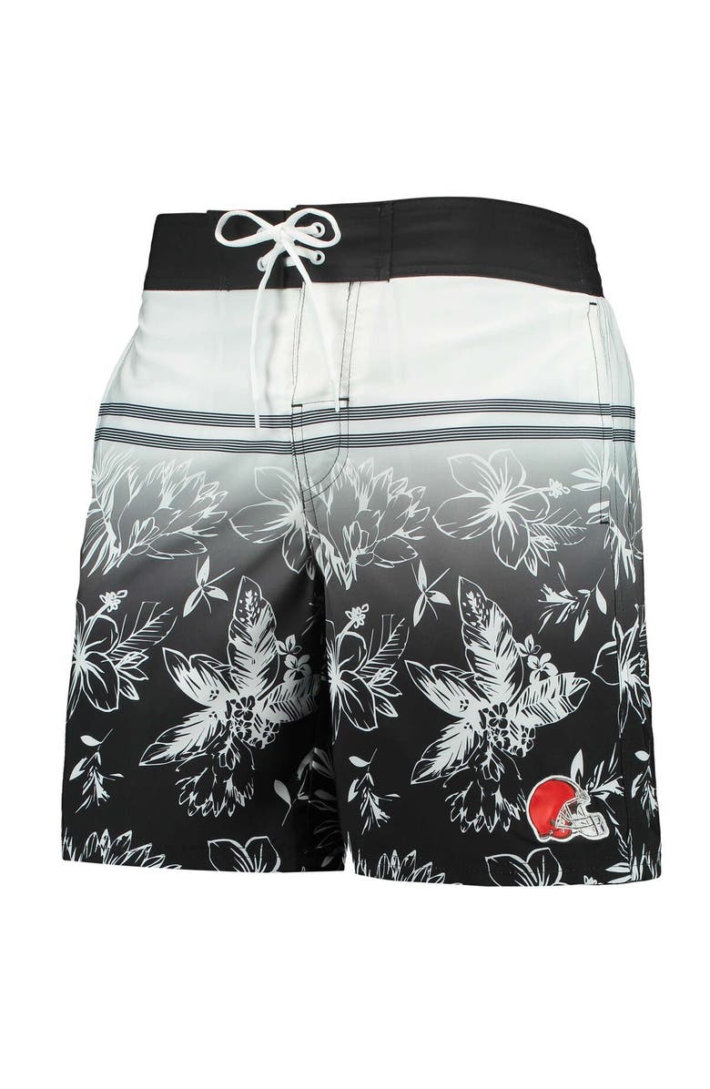 G-III SPORTS BY CARL BANKS Men's G-III Sports by Carl Banks Black Cleveland Browns Island Volley Swim Shorts, Alternate, color, Black
