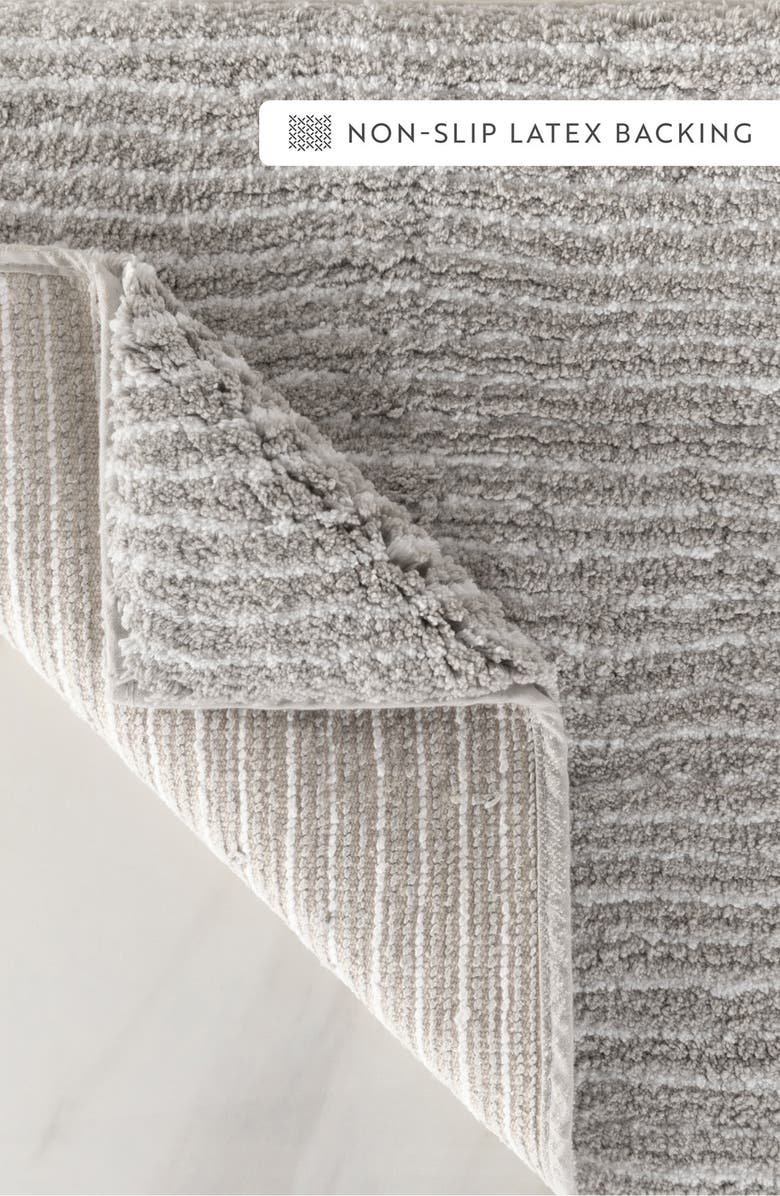 HOMESPUN Pinstripe Cotton Bath Mat, Alternate, color, 