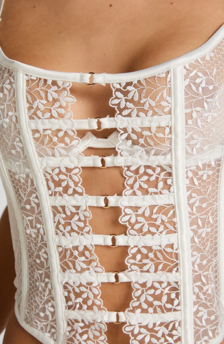 Hunkemöller Kristina Up Underwire Bustier, Alternate, color, Snow White