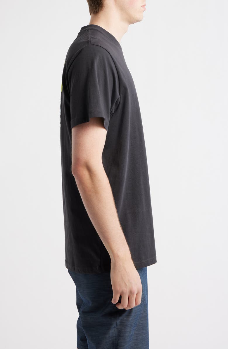 Rip Curl Liquid Trips Flower Graphic T-Shirt, Alternate, color, Washed Black