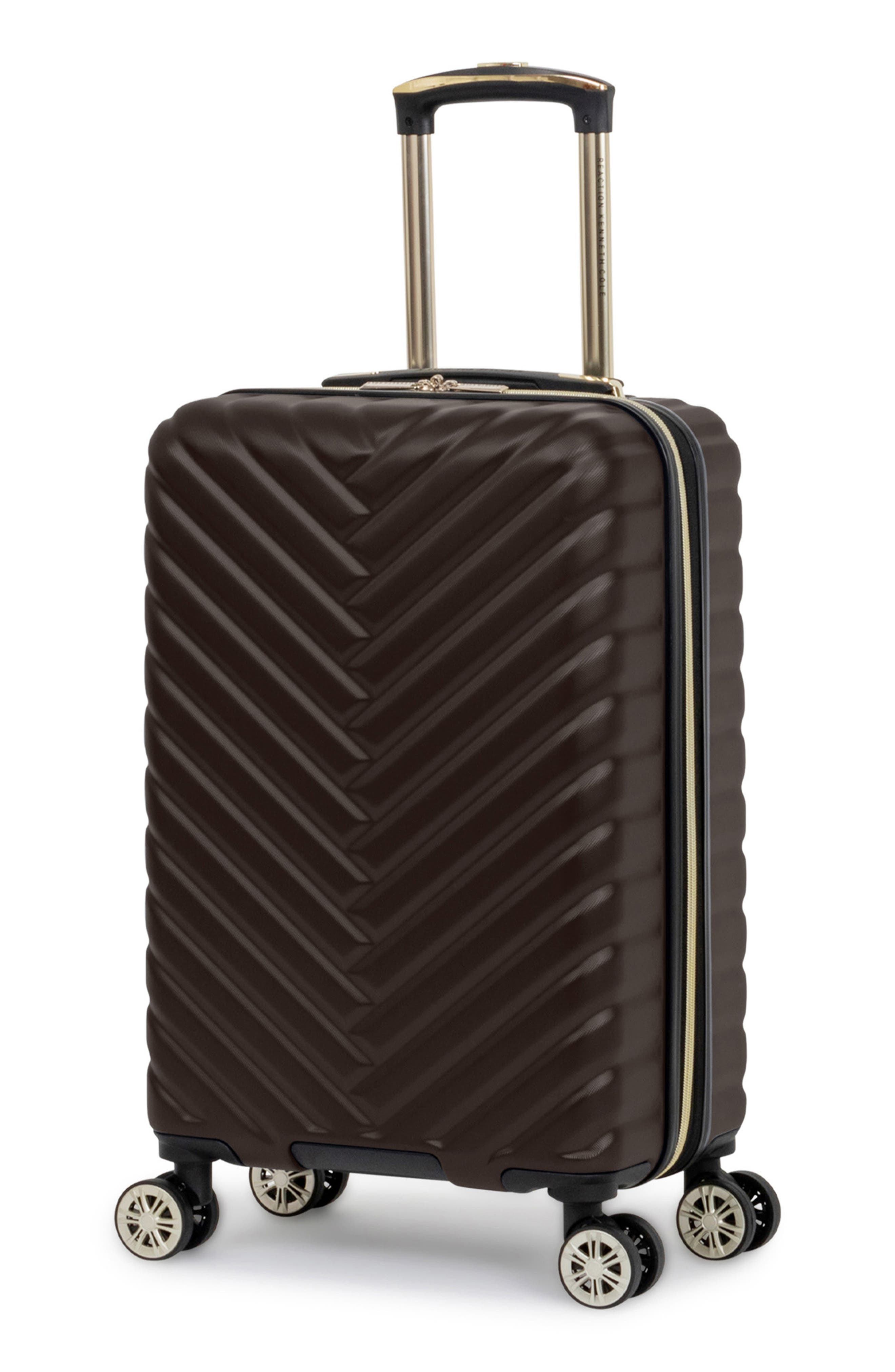 Kenneth Cole Madison Square 2-Piece Hardside Carry-On Luggage & Backpack Set, Alternate, color, Chocolate Brown
