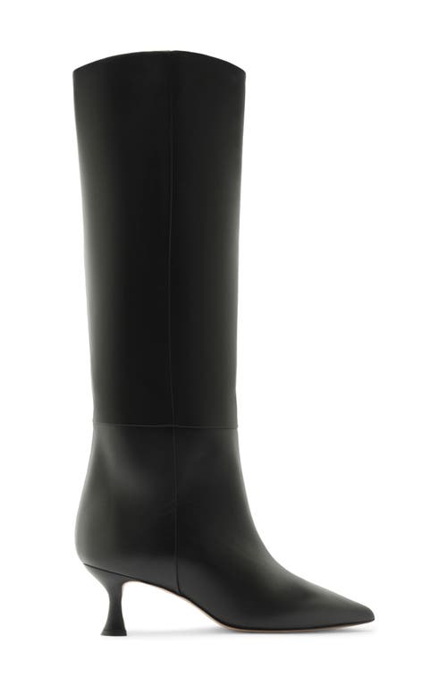 Alexandre Birman Brena Pointed Toe Knee High Boot In Black
