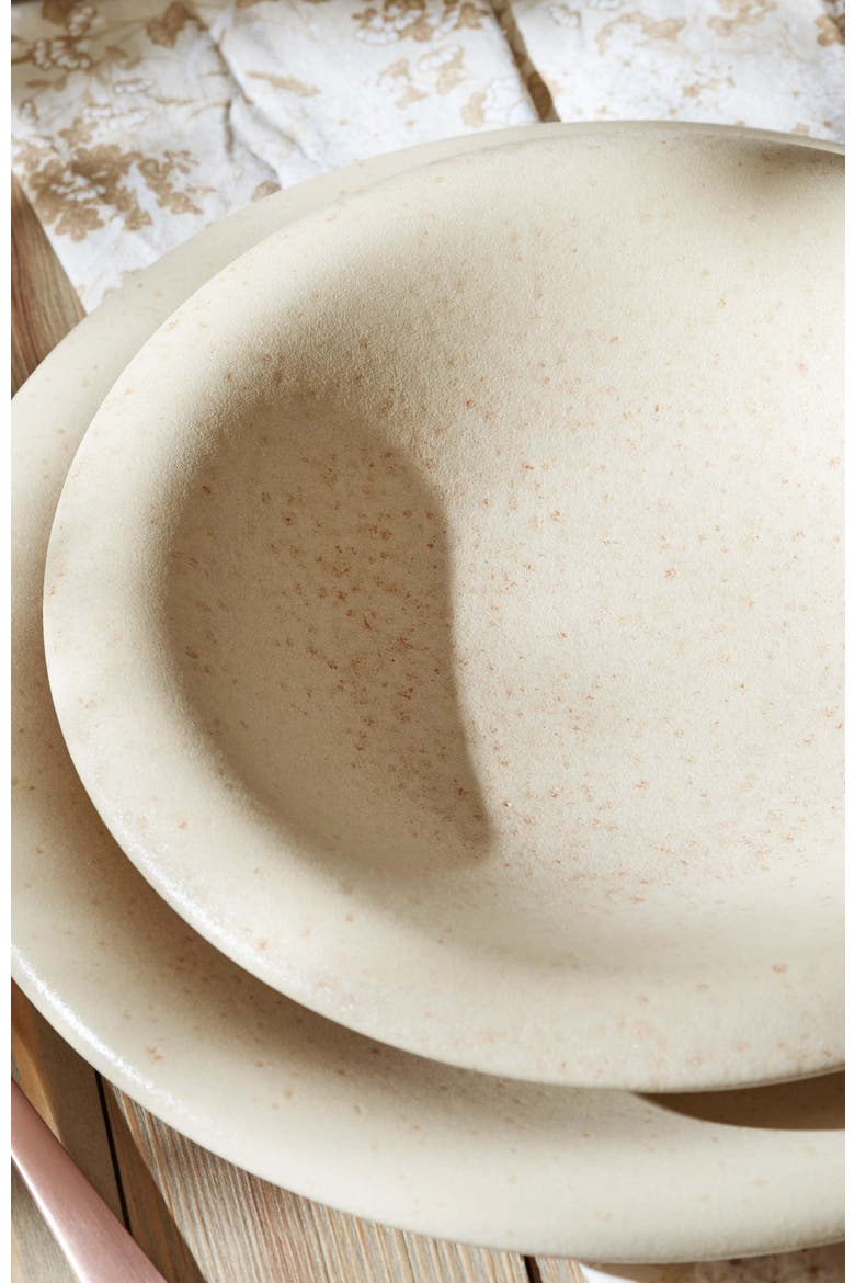 Porto by Stone Lain Aro Stoneware 12-Piece Dinnerware Set, Alternate, color, Cream Matte
