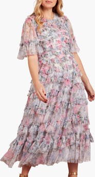 Needle & Thread Camille's Garden Round Neck Dress