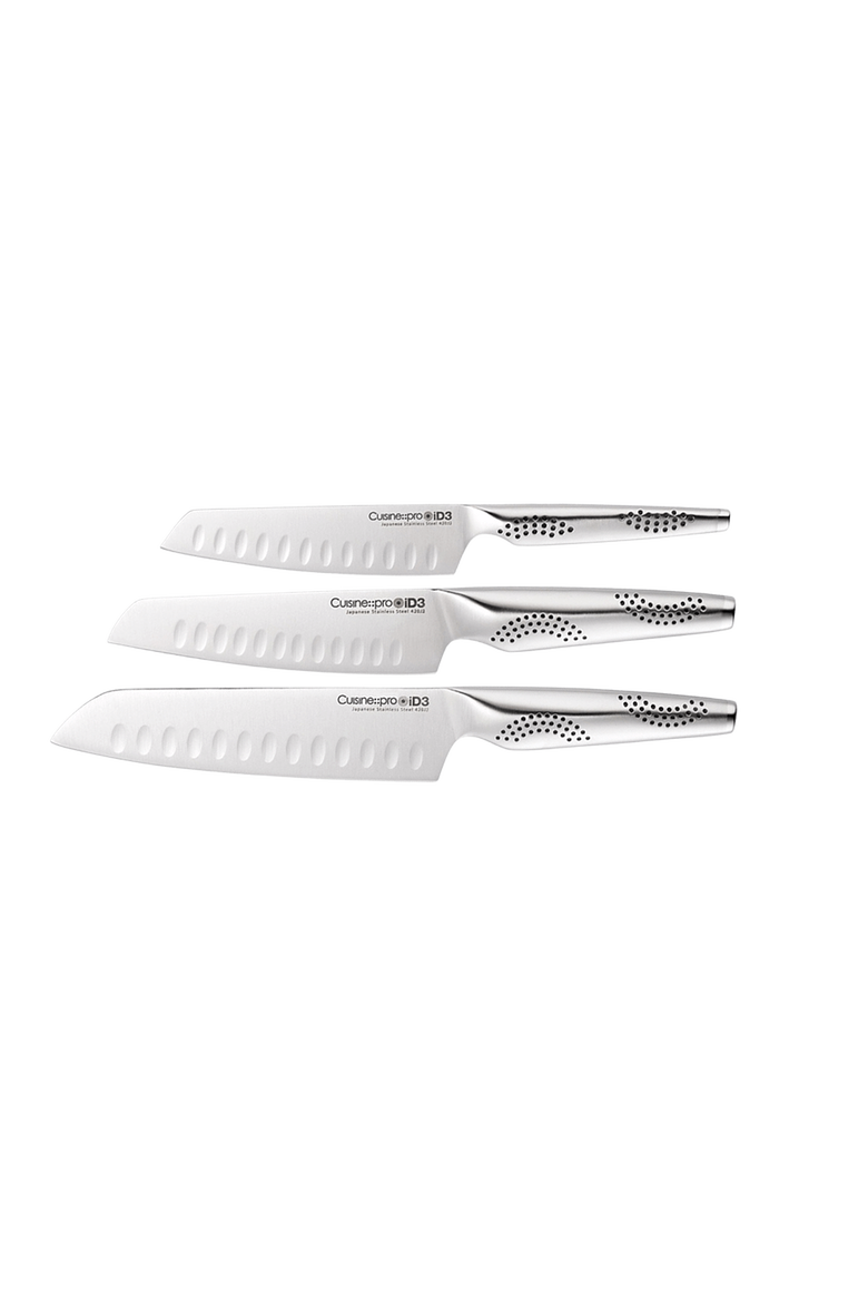 iD3® Santoku Set 3 Piece, Main, color, Silver