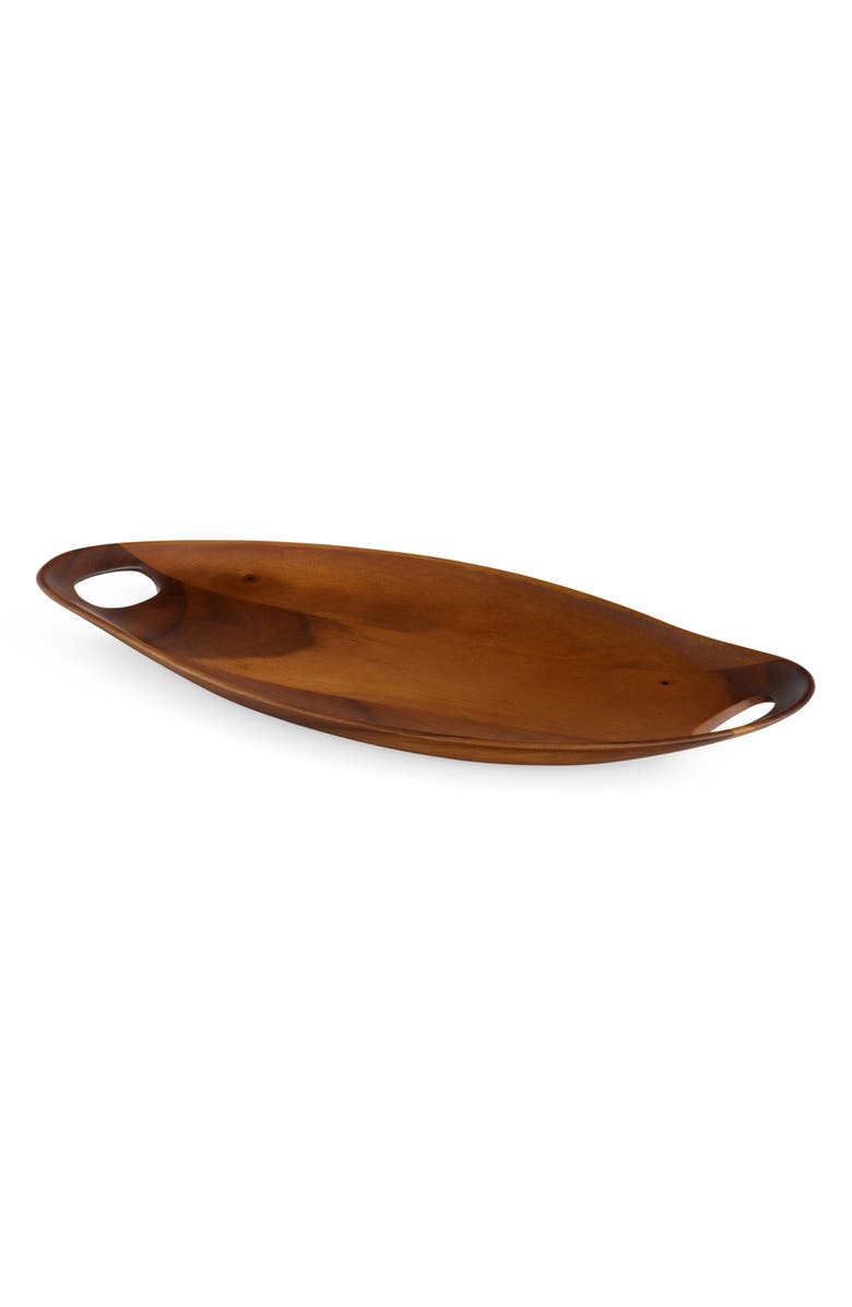 Nambé Portables Wood Tray, Alternate, color, Brown