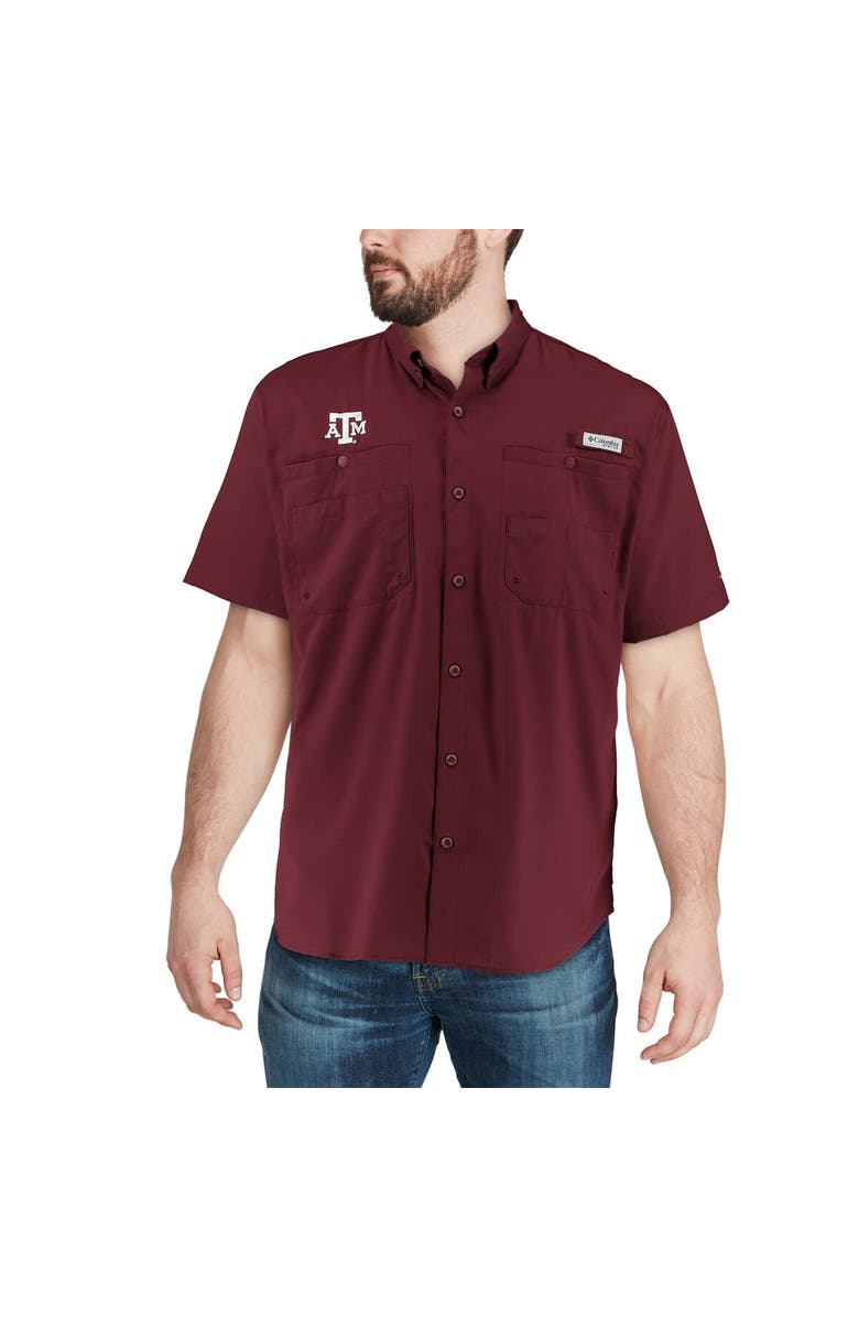 Columbia Men's Columbia Maroon Texas A&M Aggies PFG Tamiami Shirt, Alternate, color, 