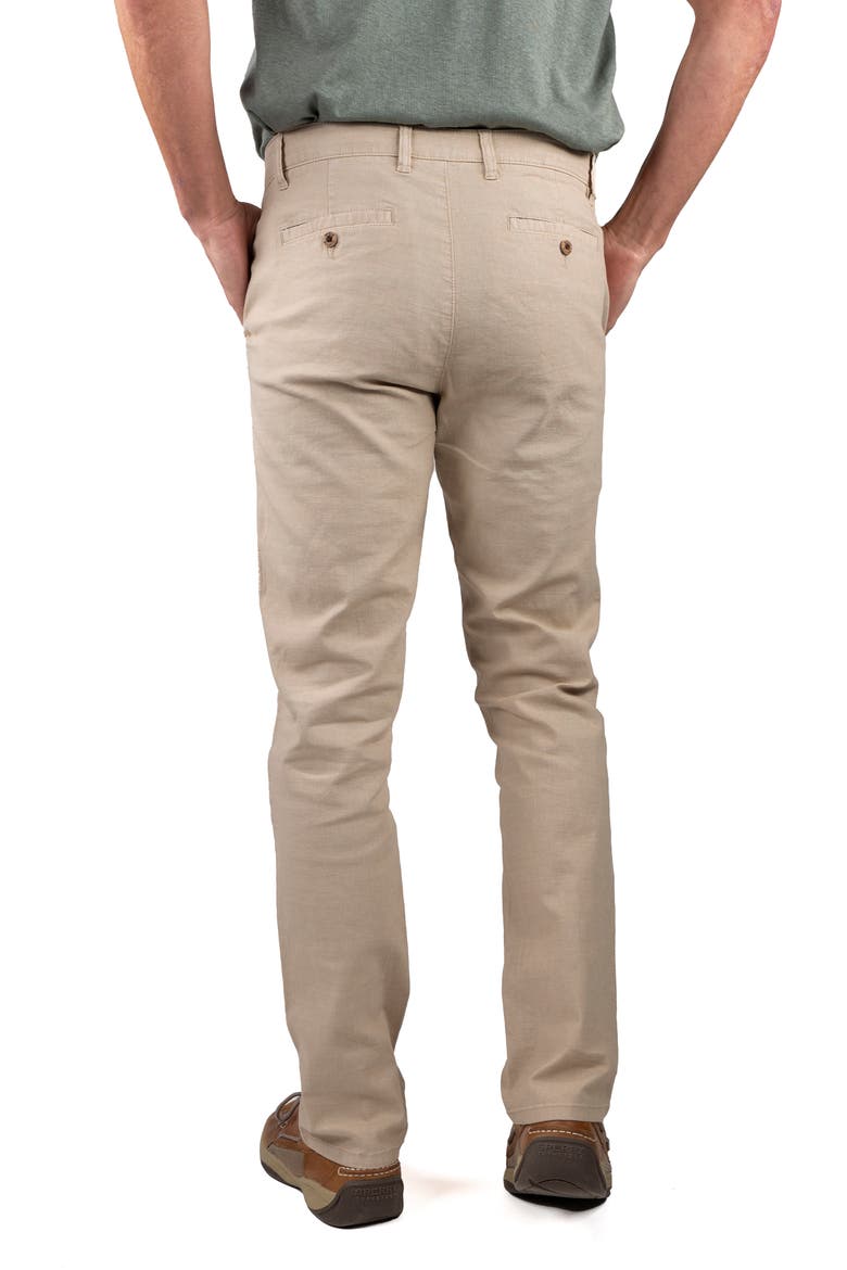 Puretec cool® Linen & Cotton Chino Pants, Alternate, color, SUMMER KHAKI