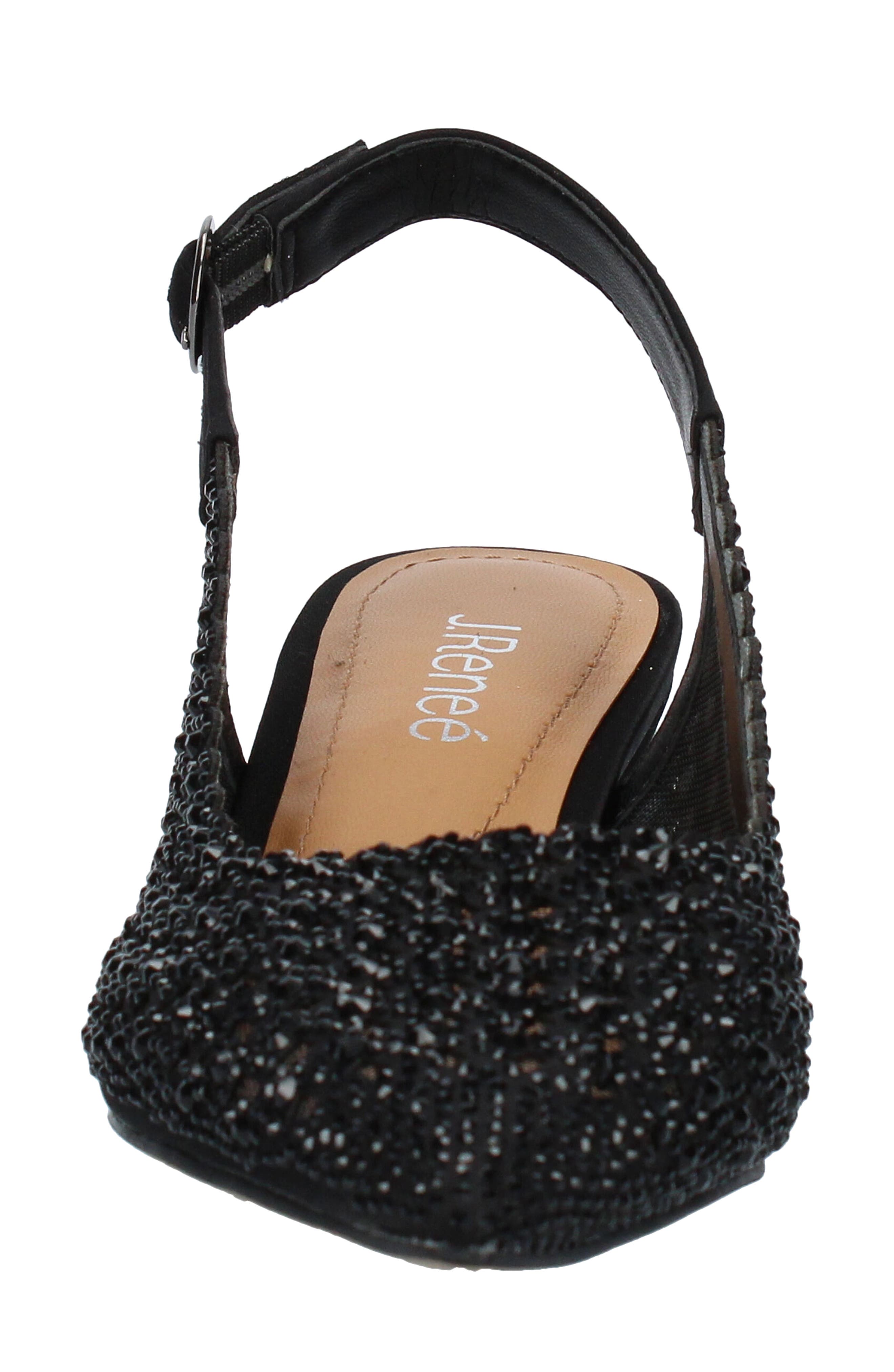 J. Reneé Pranil Pointed Toe Slingback Pump, Alternate, color, Black